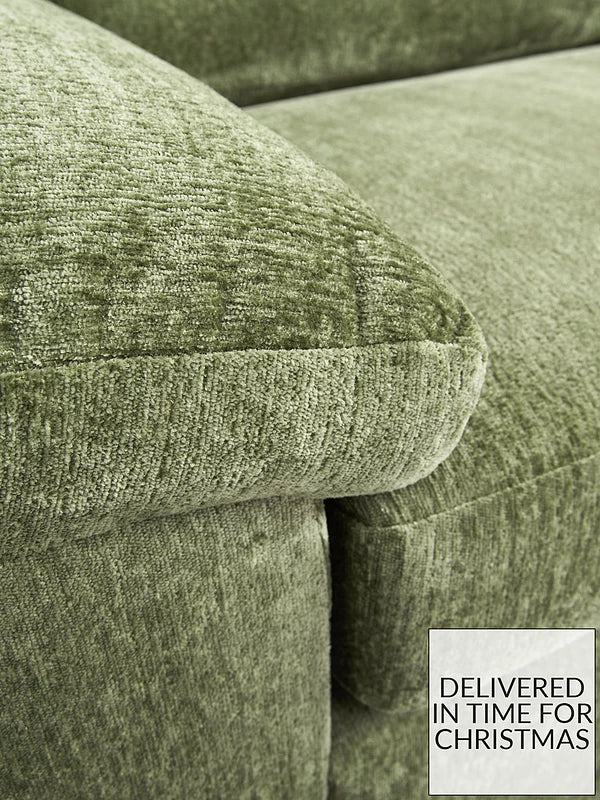 Very Split four seater in Olive Green Chenille