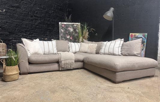 Dfs Cinema Sofa in Oatmeal Neutral Mix