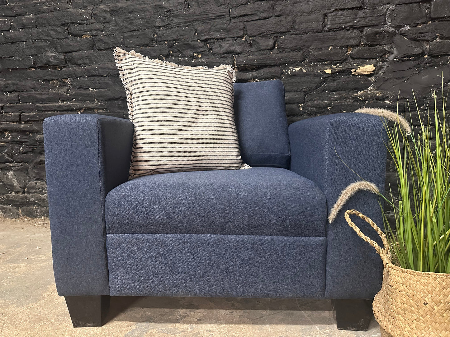 NEW Blue 2 Seater Sofa (2 X chairs also available)