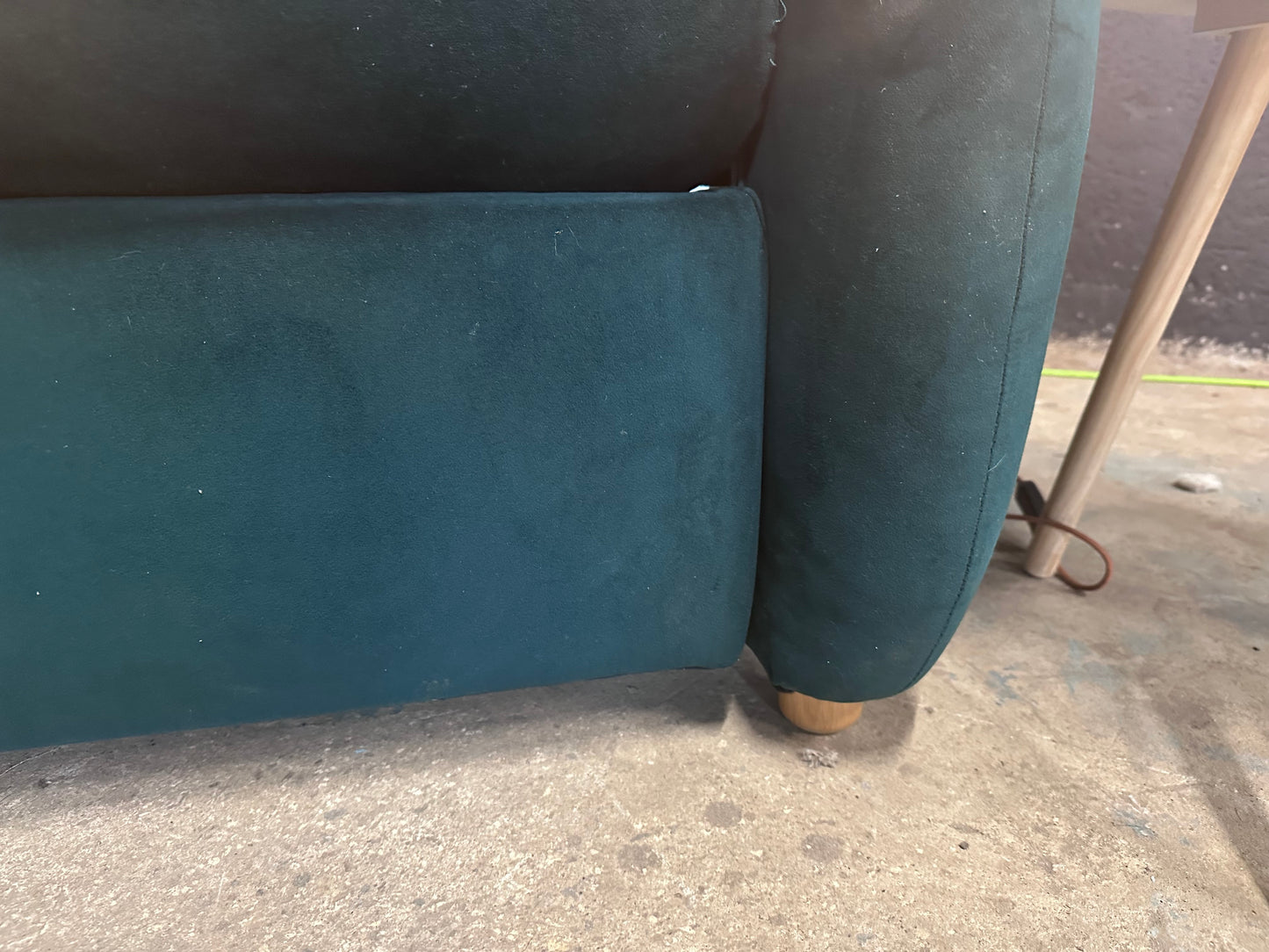 DFS Snug Sofa - Bottle Green Velvet