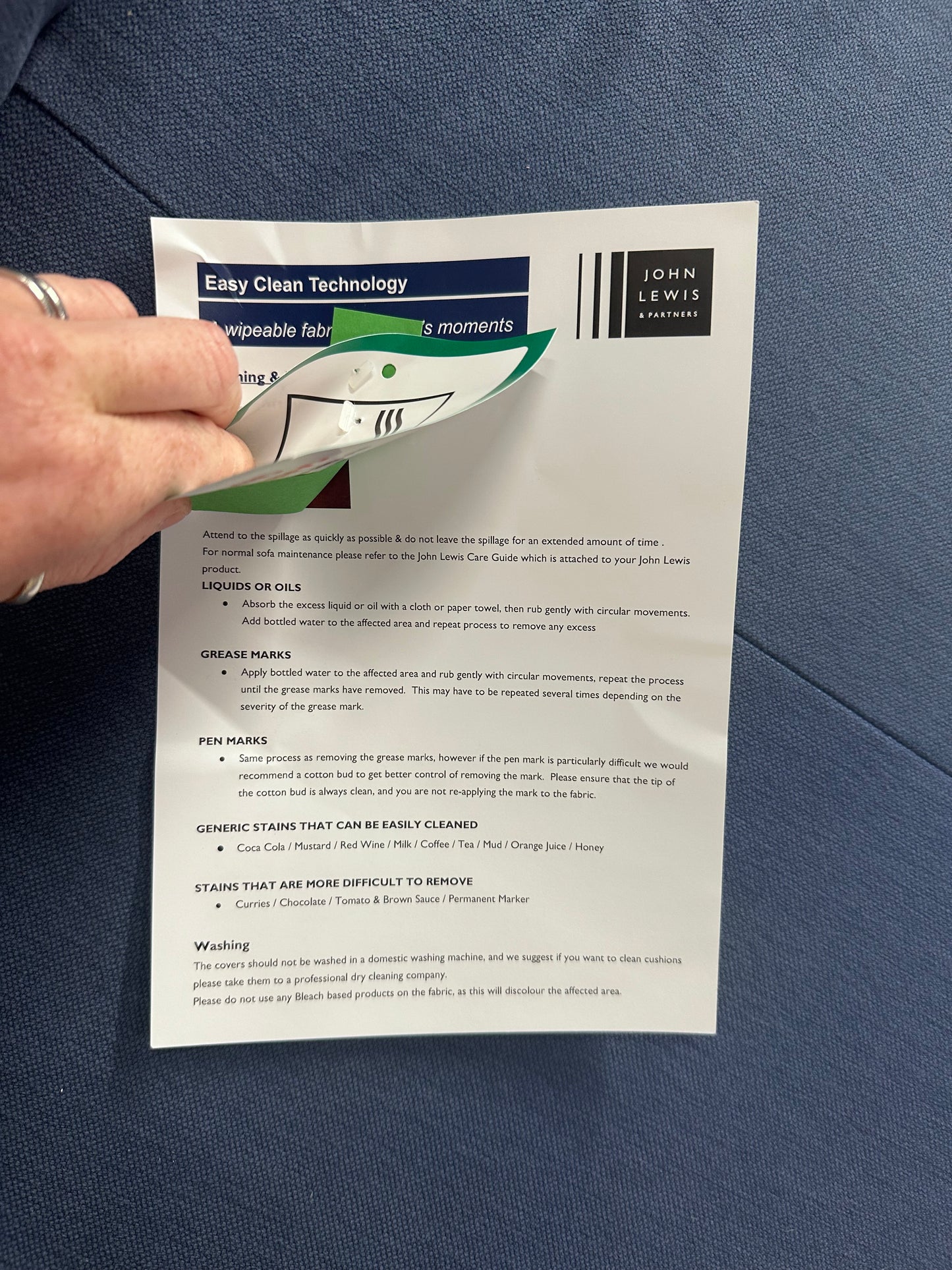 John Lewis Cromwell Double Sofa Bed - Smart Blue