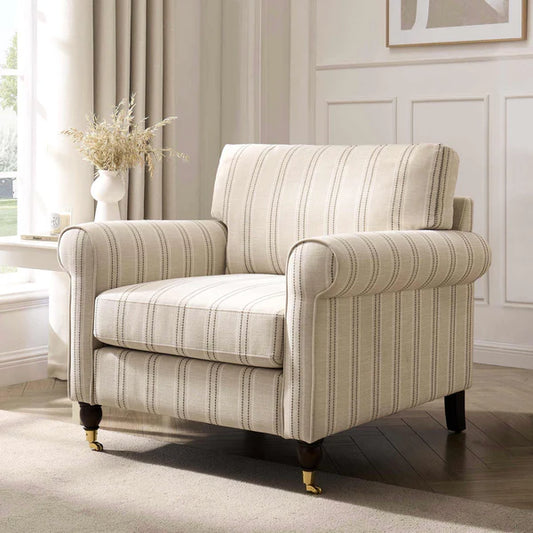 Dusk Sicily Armchair in Stripe