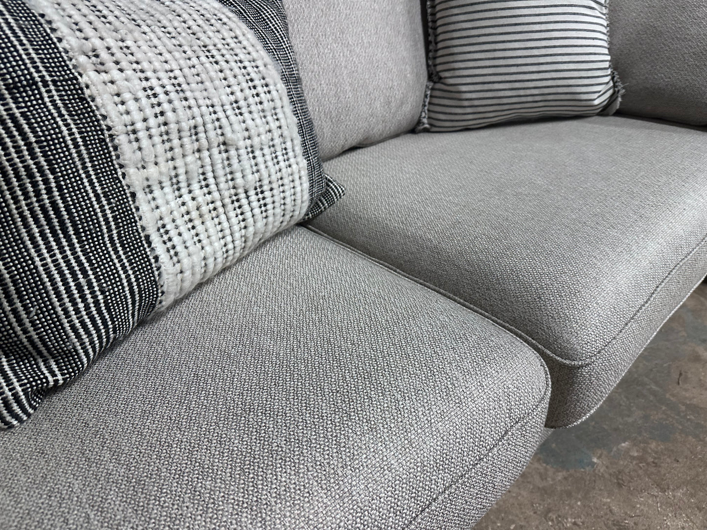 New John Lewis Ambleside Large 3 Seater Sofa, Light Leg, Textured Weave Natural