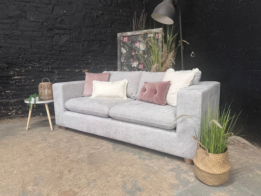 Stone Grey 3 Seater Sofa - Very