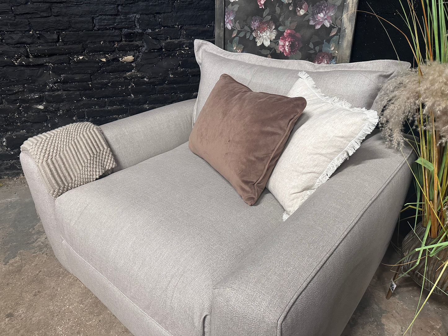 NEW Sofology Gaia Love Seat in Linen