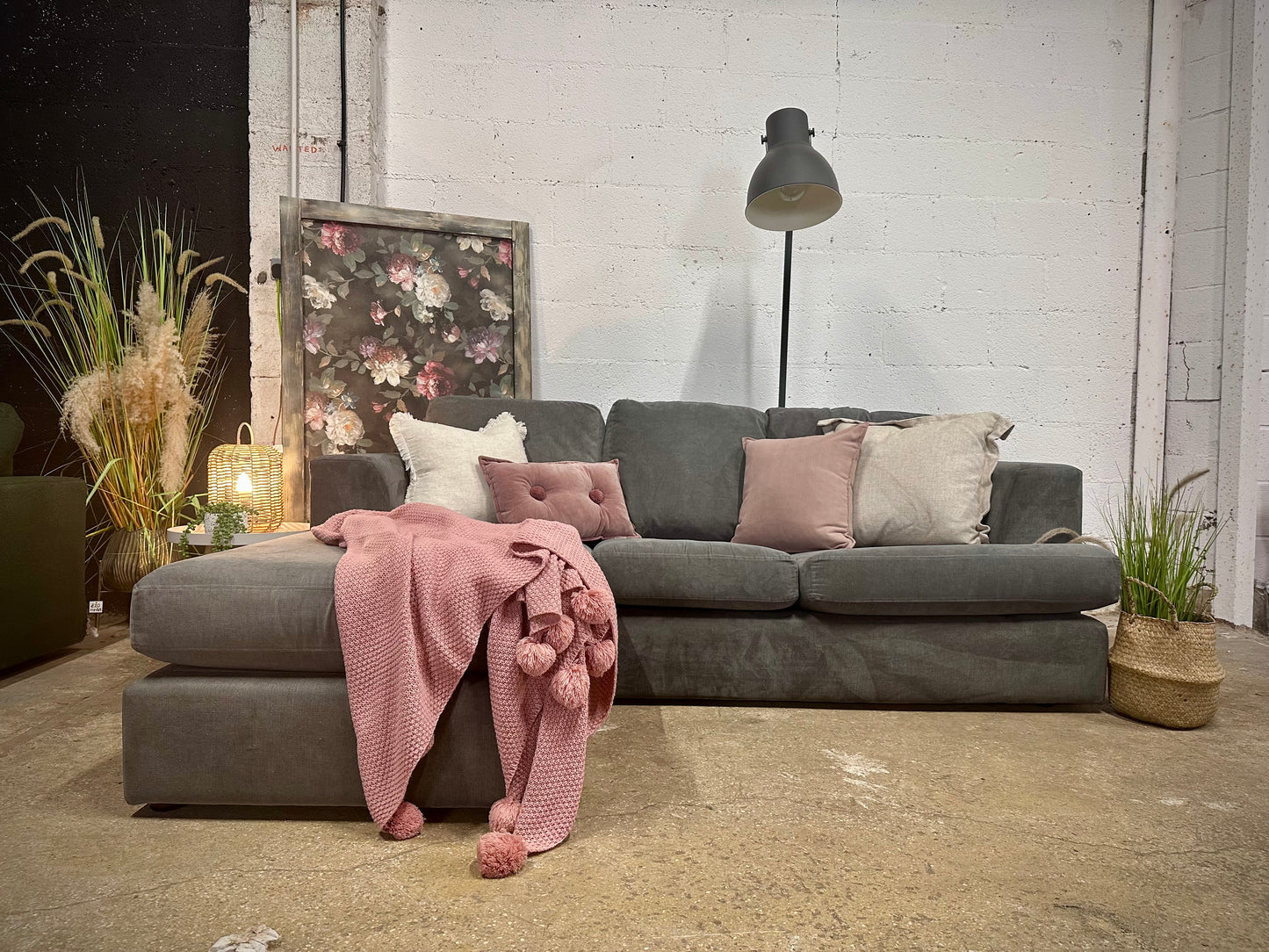 DFS Aqua Clean Chaise Sofa
