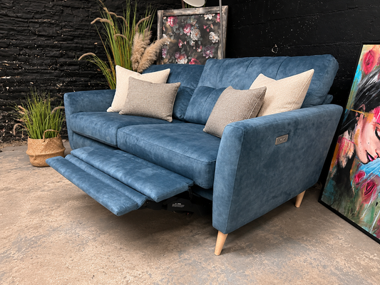 Dfs New Studio 3 Seater Motion Sofa in Ocean