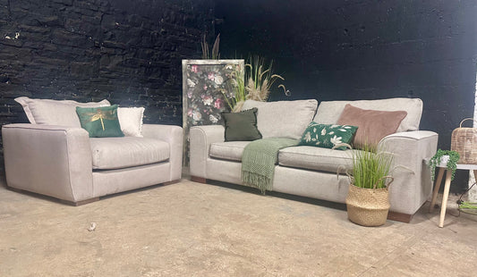 Barker & Stonehouse 3/4 Seater in Neutral Weave