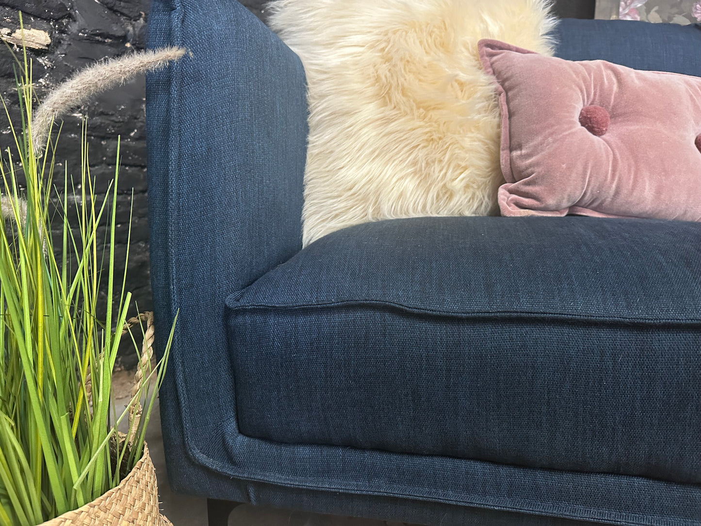 Navy Blue 3 & 2 Seater Sofa Set - Jack Wills