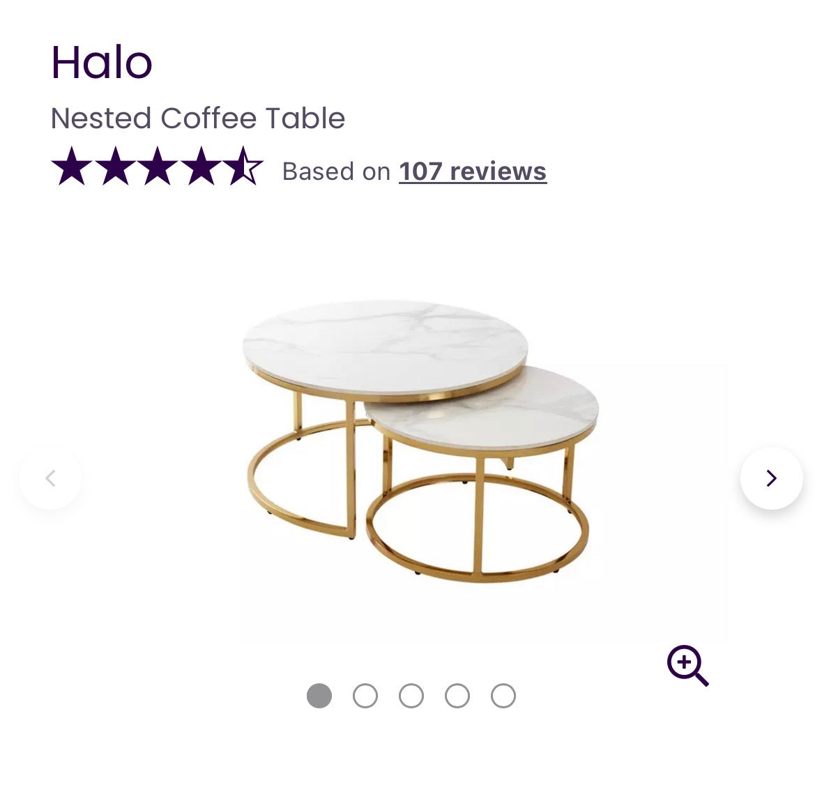 Dfs Halo Nest of Coffee Tables