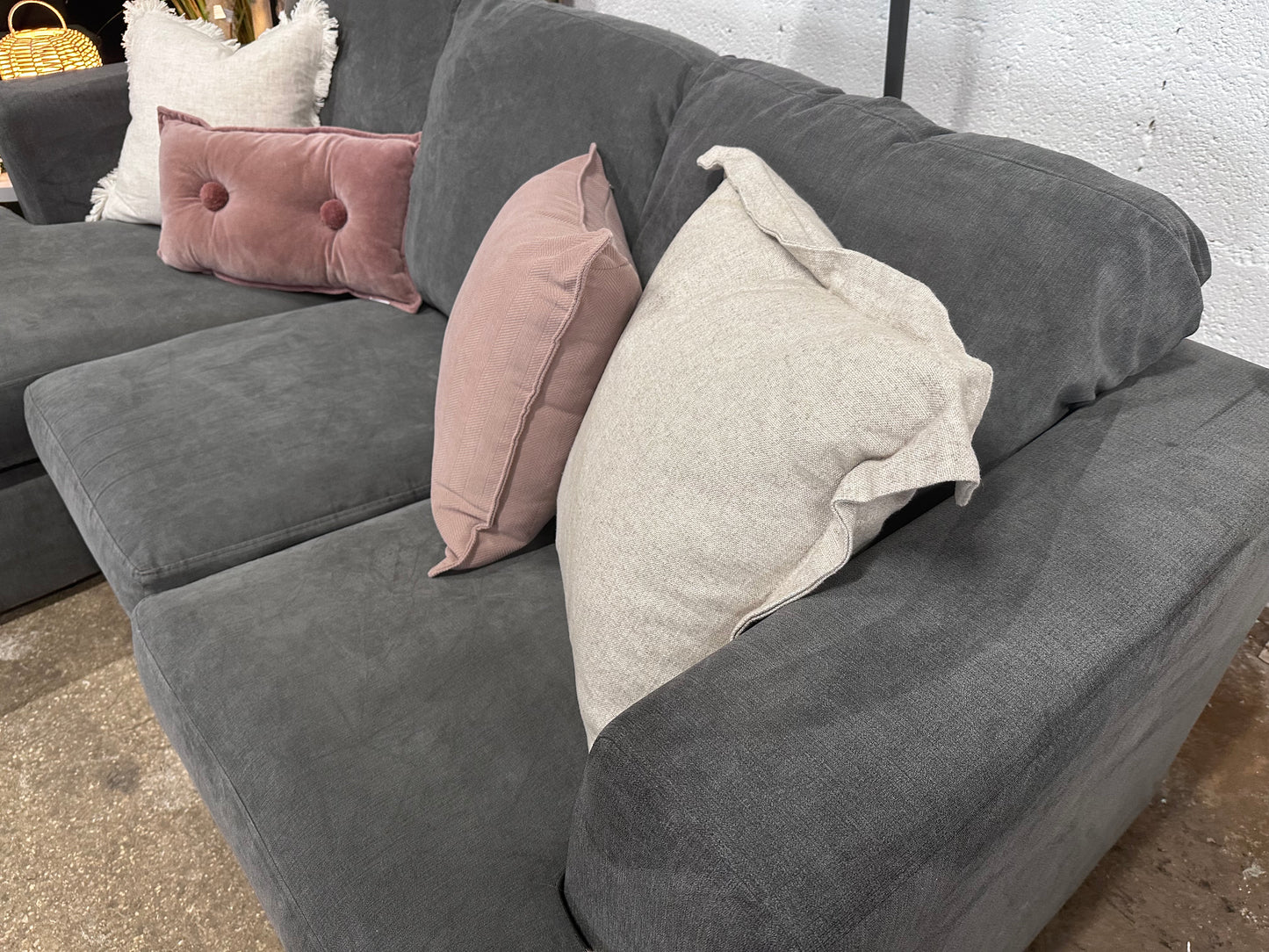 DFS Aqua Clean Chaise Sofa