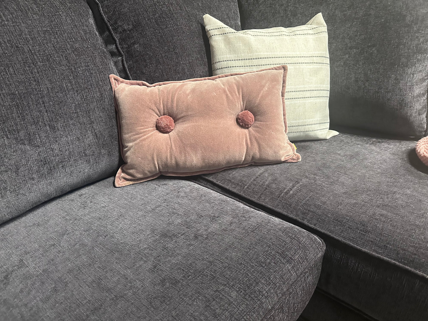 Very Charcoal Grey RHF Chaise Sofa