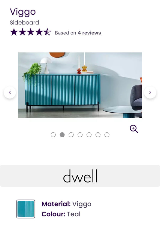 Dfs Dwell Sideboard in Teal