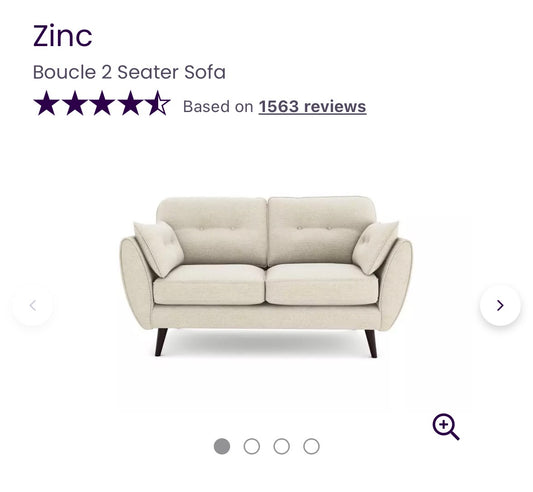 Dfs Zinc 2 Seater Sofa