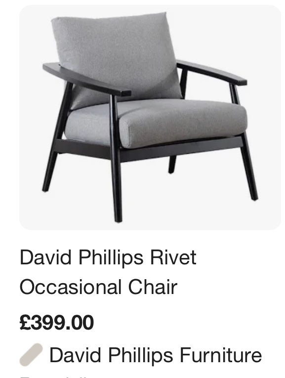 RIVET OCCASIONAL CHAIR, Cinnamon