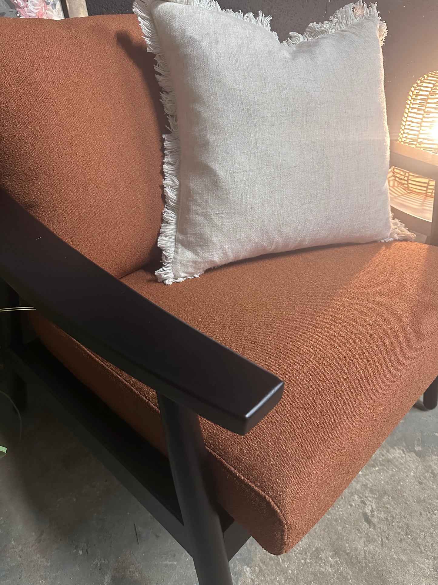 RIVET OCCASIONAL CHAIR, Cinnamon