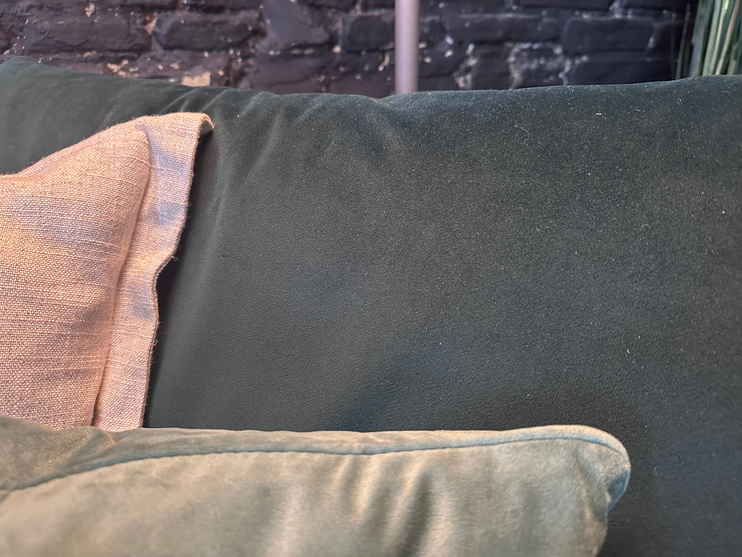 DFS Snug Sofa - Bottle Green Velvet
