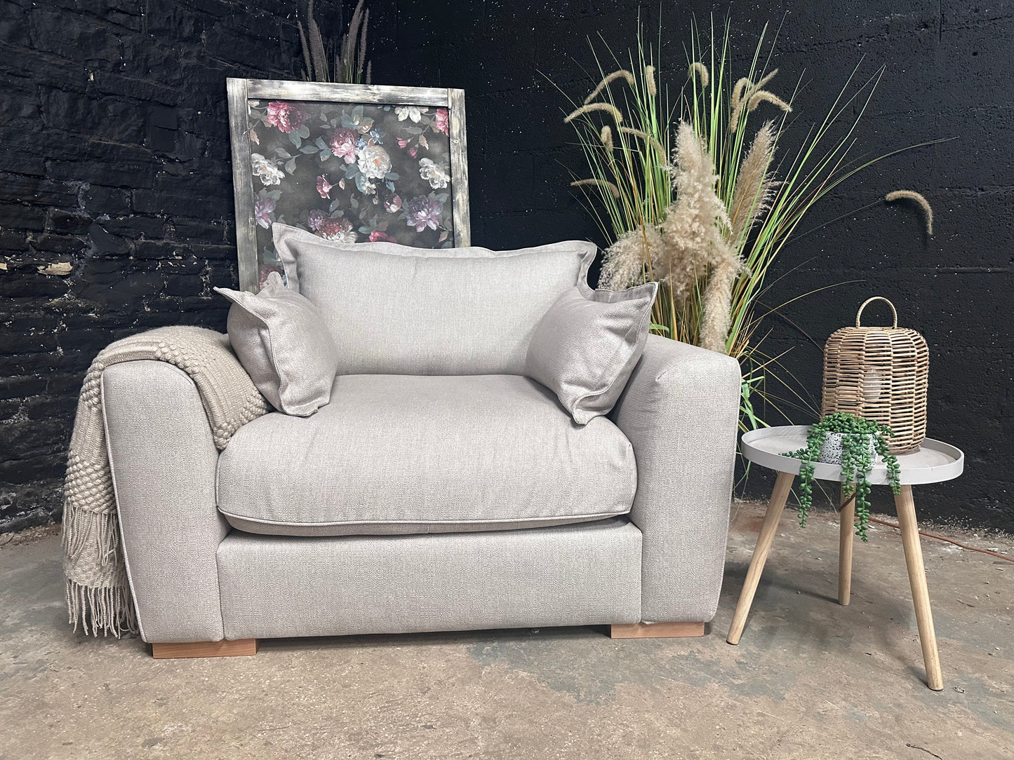 NEW Sofology Gaia Love Seat in Linen