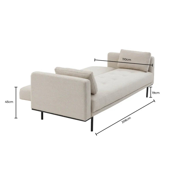 Dusk Hudson Click Clack Sofa Bed - Rich Green