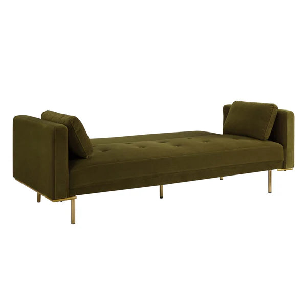Dusk Hudson Click Clack Sofa Bed - Rich Green