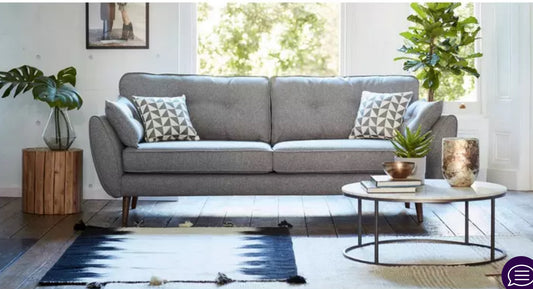 Dfs Zinc 4 Seater Sofa | Grey