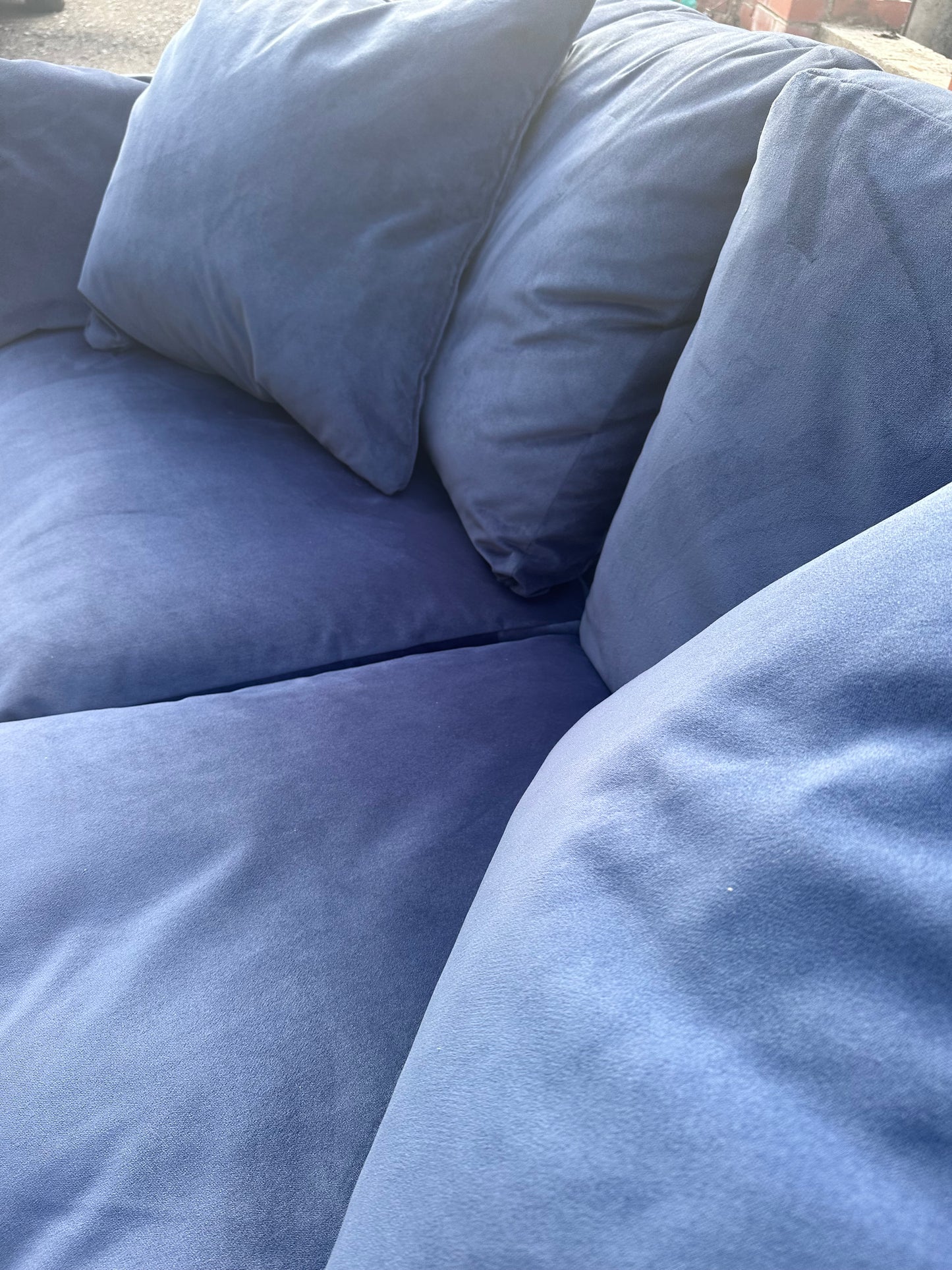 M&S 3 Seat Sofa Navy Blue Velvet Sofa | Ex Display (Copy)