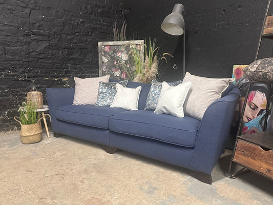 Sofology Bartelli Sofa - Split Four Seater in Navy Blue