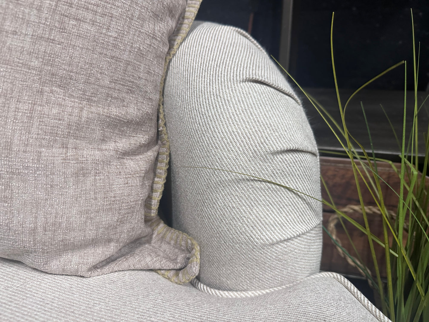 Left Hand Beige Corner Chaise - Payton