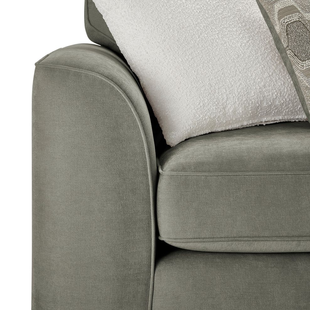 Oak Furniture Land Eastley 3 Seater Sofa | Limoge Green