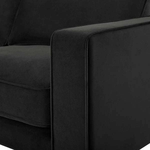 Dusk Soho 3 Seater Sofa in Ink Velvet
