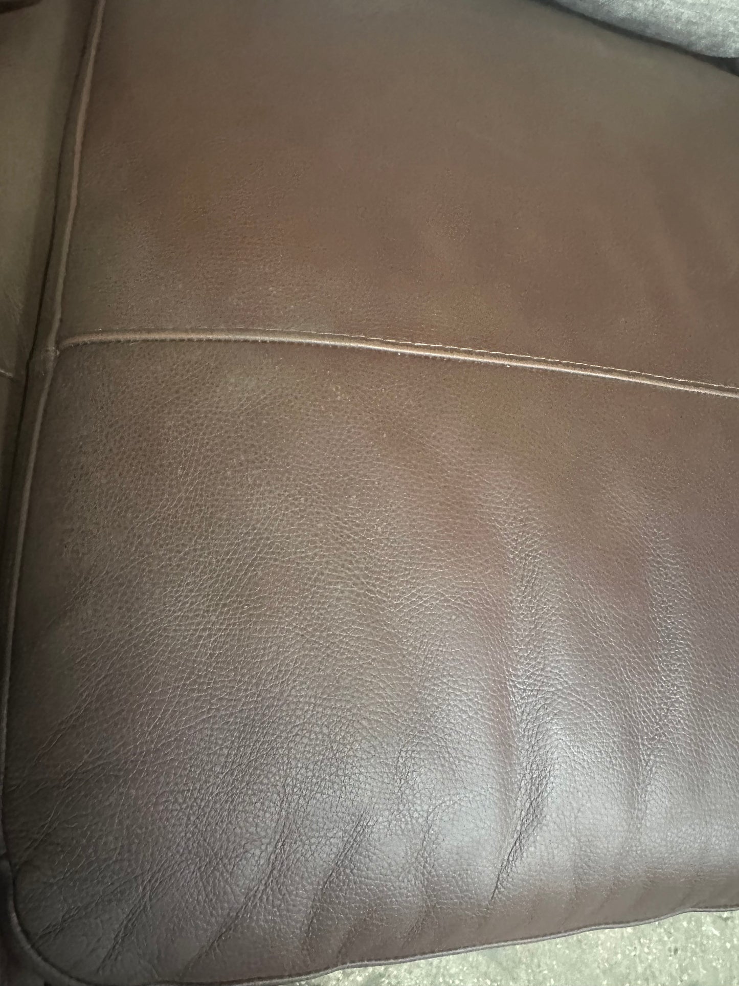 Italian brown 100% leather LHF SCATTER back Sofa