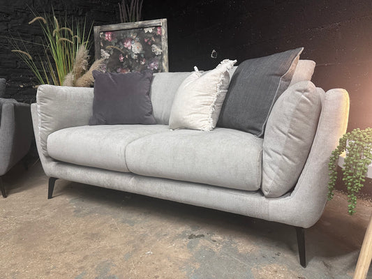Scandi Pebble Grey 2.5 Seater Sofa - Brand New