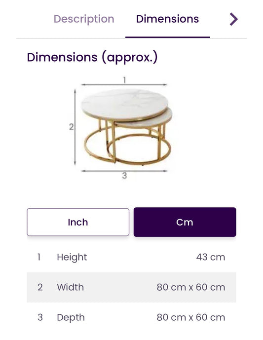 Dfs Halo Nest of Coffee Tables