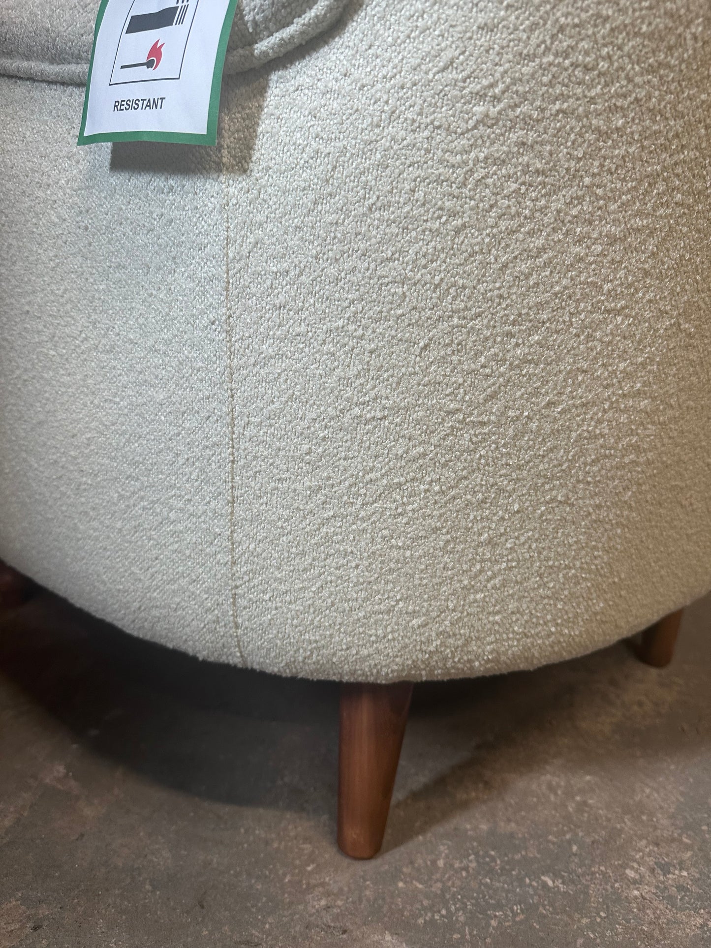 DFS Orka Forest Green Velvet Armchair