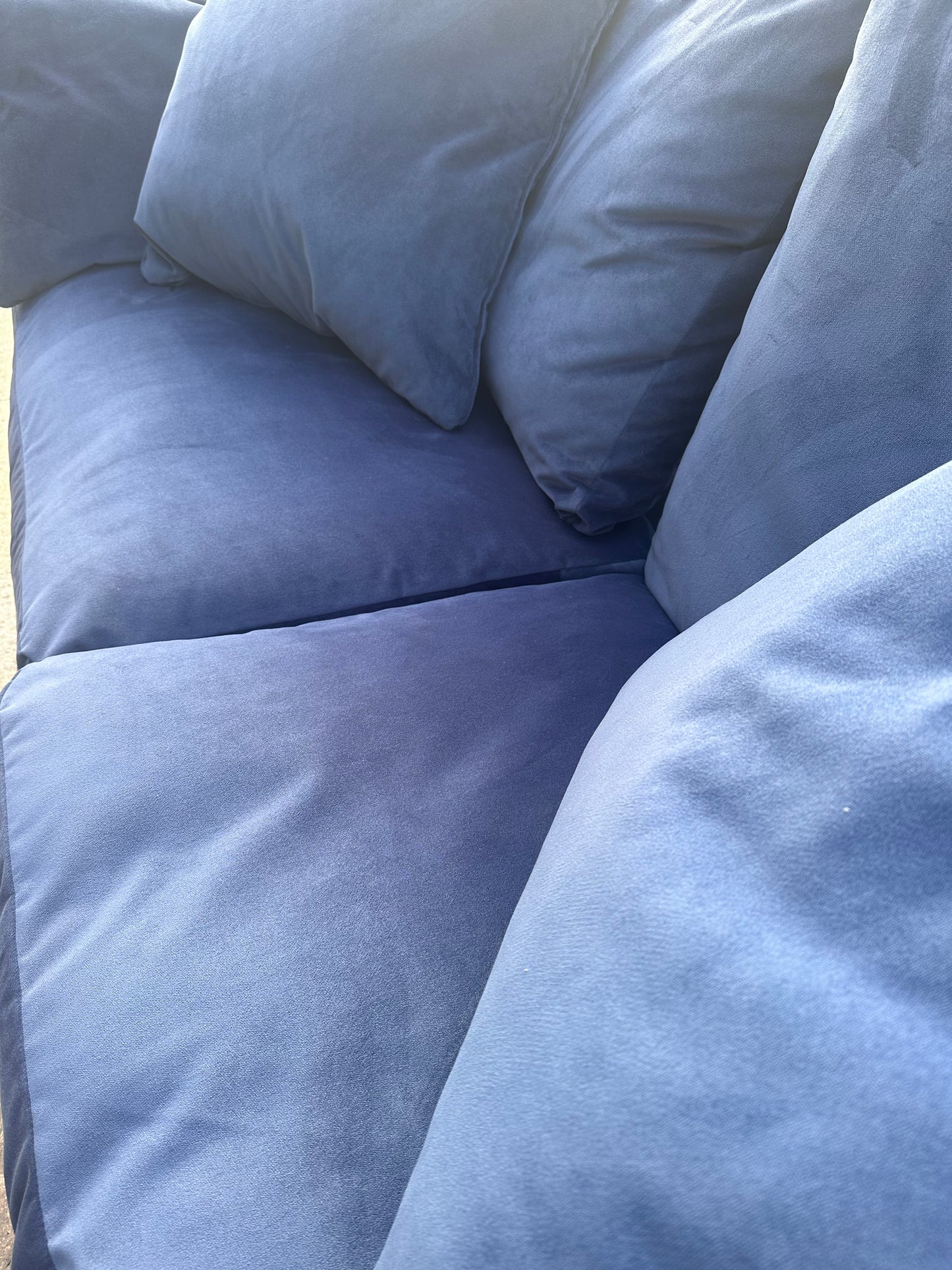 M&S 3 Seat Sofa Navy Blue Velvet Sofa | Ex Display (Copy)
