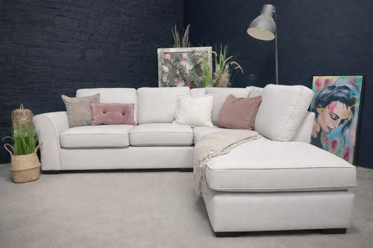 M & S Ex Display Cream Corner Sofa
