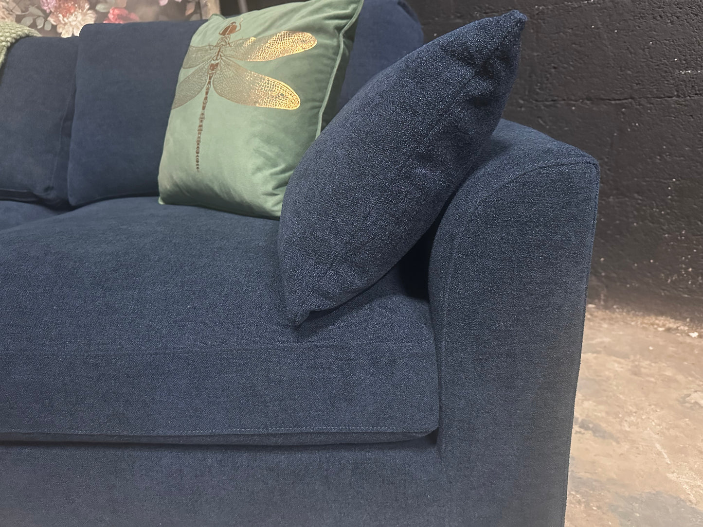 Dusk Miami Split 2 Seater Sofa - Dark Blue