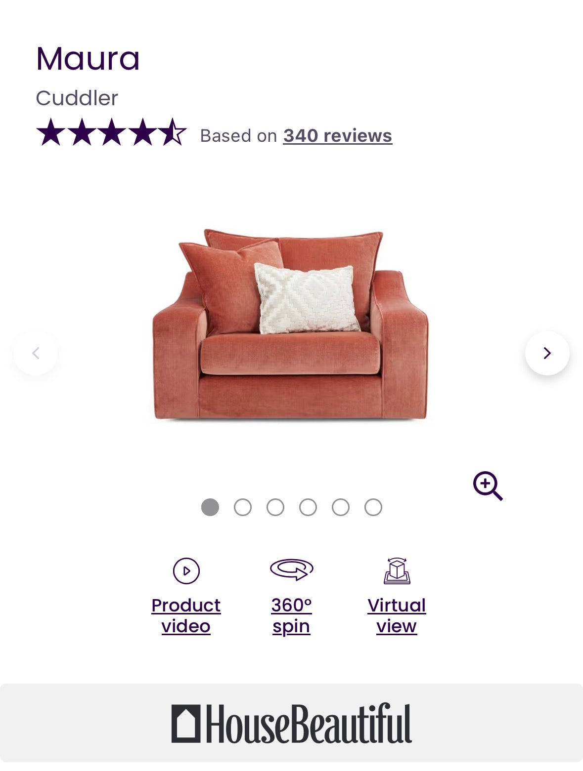 DFS Maura Cuddler in Coral