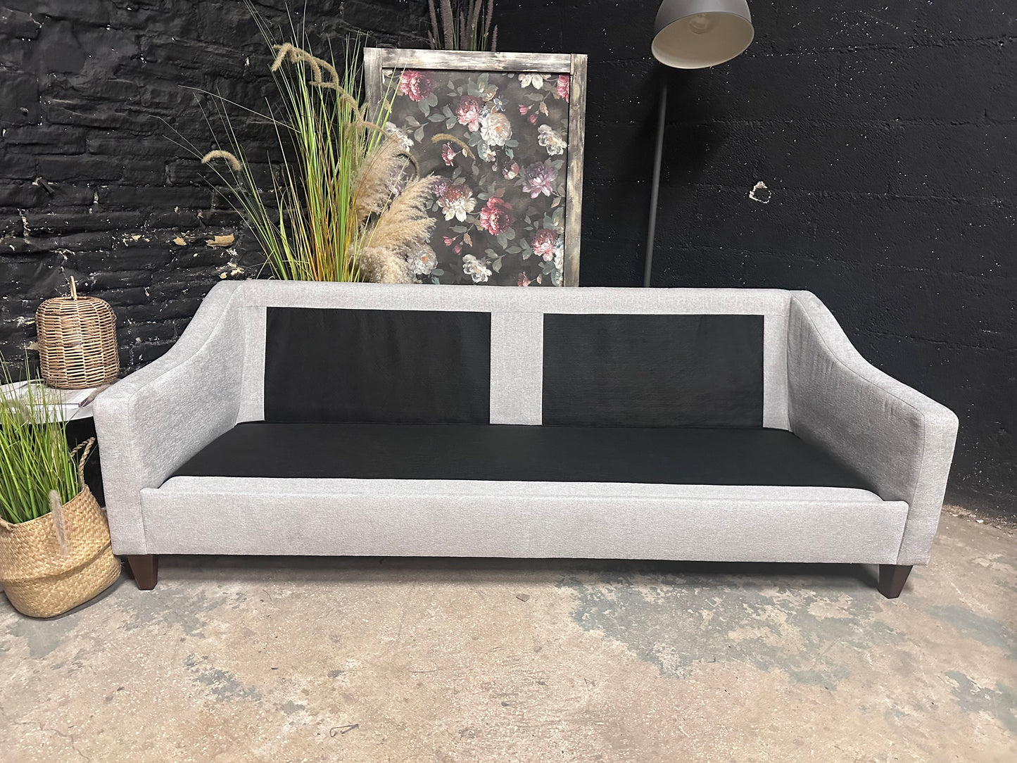 Dusk 3 Seater stone pale grey sofa