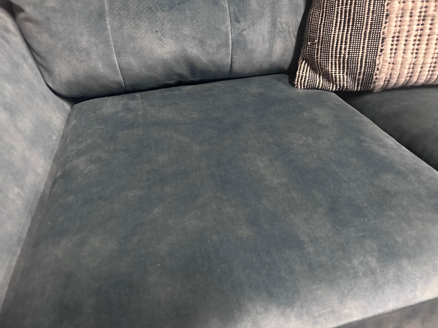 DFS New Motion 2 Seat Sofa and Cuddler Set in Navy Blue