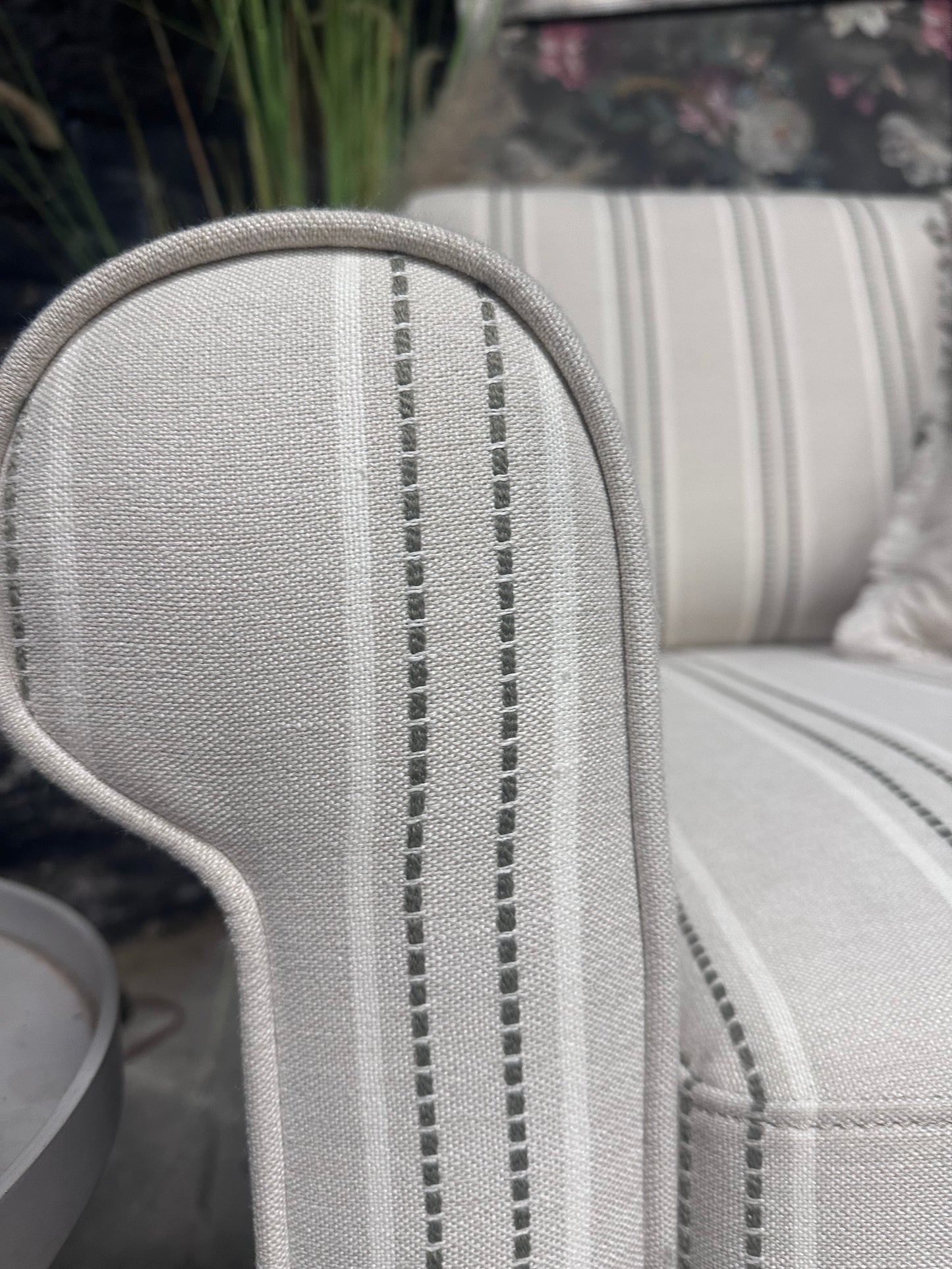 Dusk Sicily Armchair in Stripe