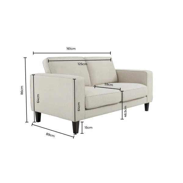 Dusk Soho 2 Seater Sofa in Olive