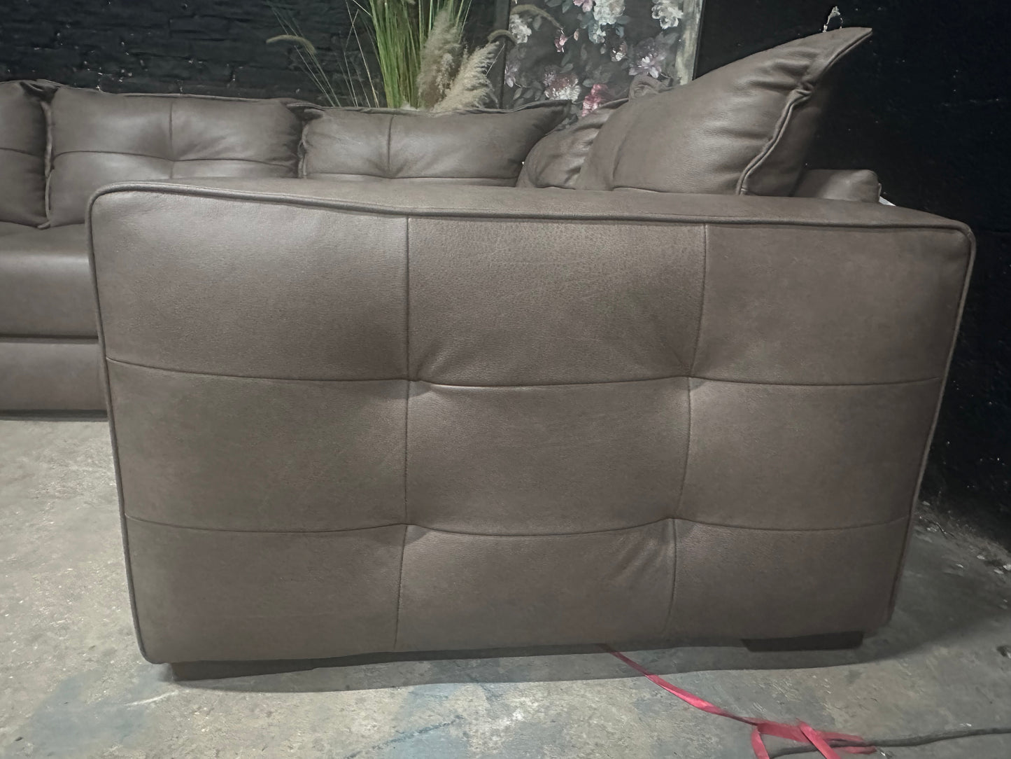 Alexander and James Leather Corner Sofa in Soft Truffle