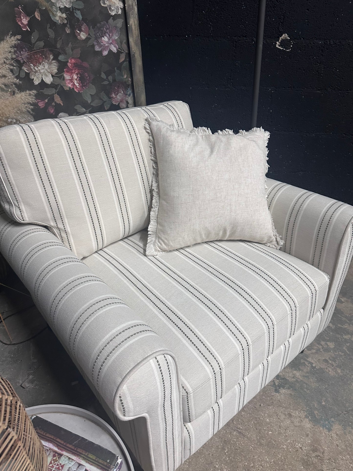 Dusk Sicily Armchair in Stripe