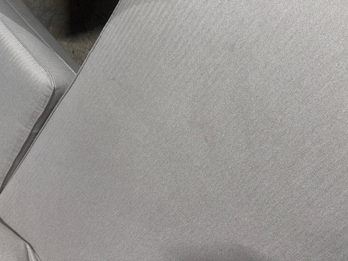 M & S Chaise Sofa in Neutral Weave