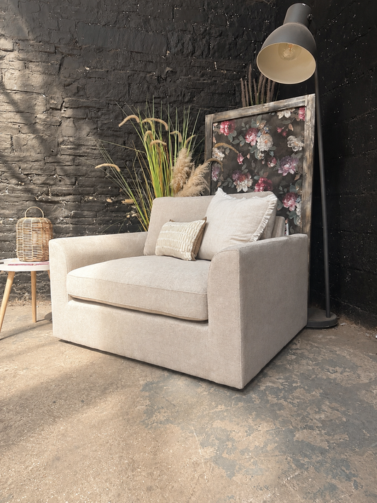 Dusk Miami Loveseat - Chenille Oatmeal