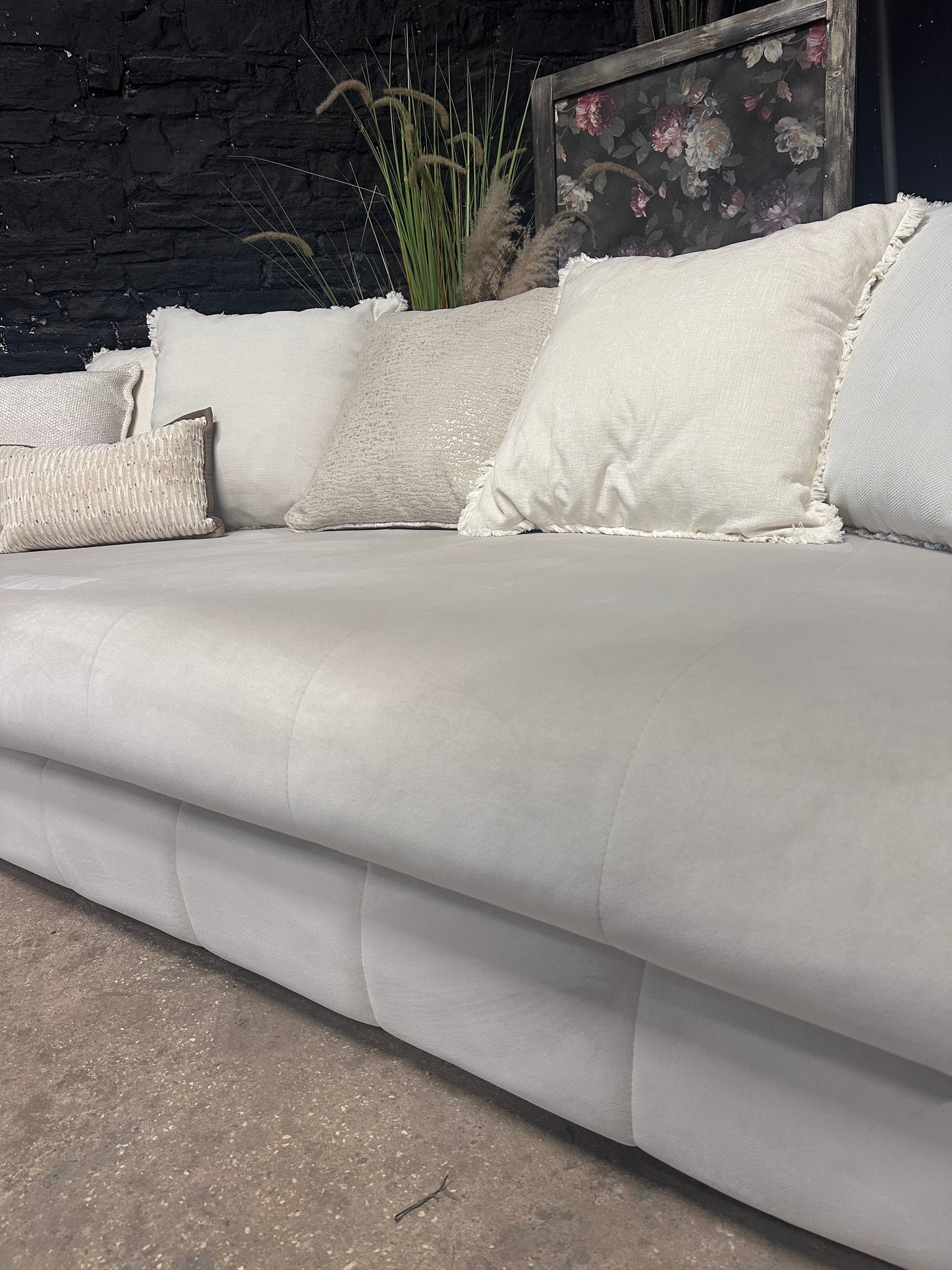 Sofology The Oscar in Super Matt Velvet Ecru