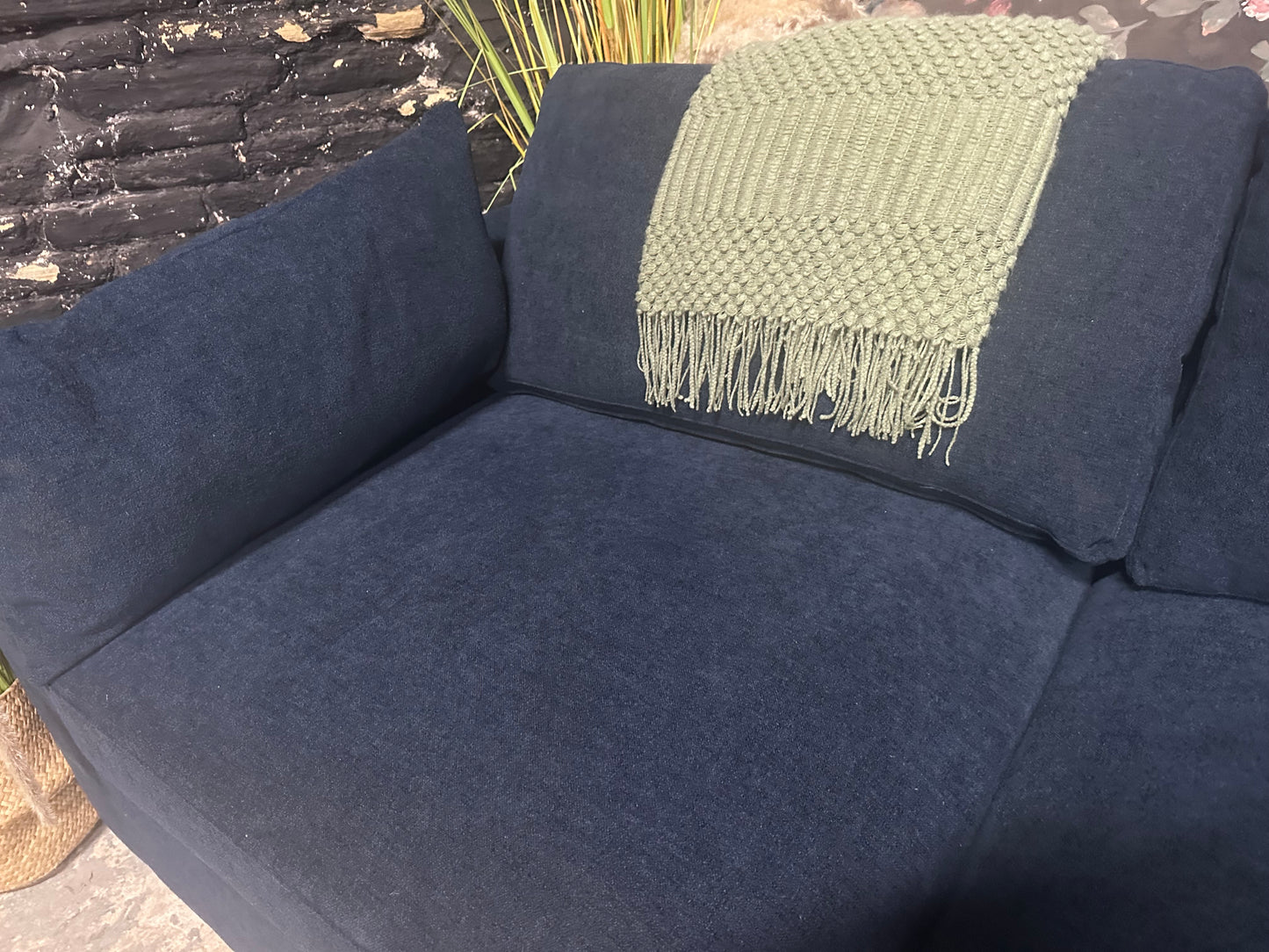 Dusk Miami Split 2 Seater Sofa - Dark Blue