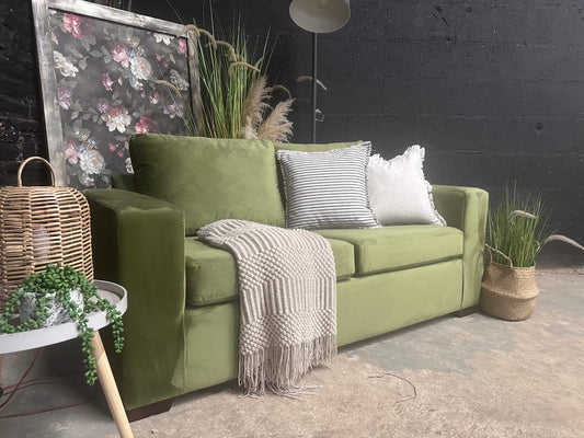 2 Seater Sofa Bed in Moss Green - Very