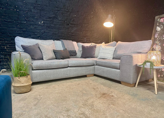 Barker and Stonehouse Corner Sofa - grey mix